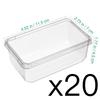 Clear Dessert Containers with Lids, Small Cake Slice Box for Tiramisu Cheesecake, Individual To Go Food Packaging for Sandwich