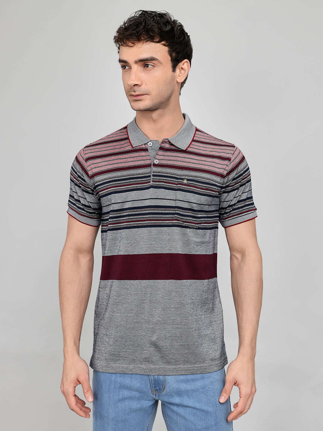 Monte Carlo Men Regular Fit Wine Tshirt M винный