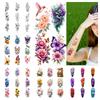 9 Stück Blumen Temporäre Tattoos für Männer Frauen Pflanze Narzisse Rose Pfingstrose Fake Tattoo Aufkleber Wasserdicht Körper Arm Tattoo Aufkleber