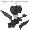 3D printed black winged dragon, simulated animal model, collectible desktop decoration, decorative toys and gifts