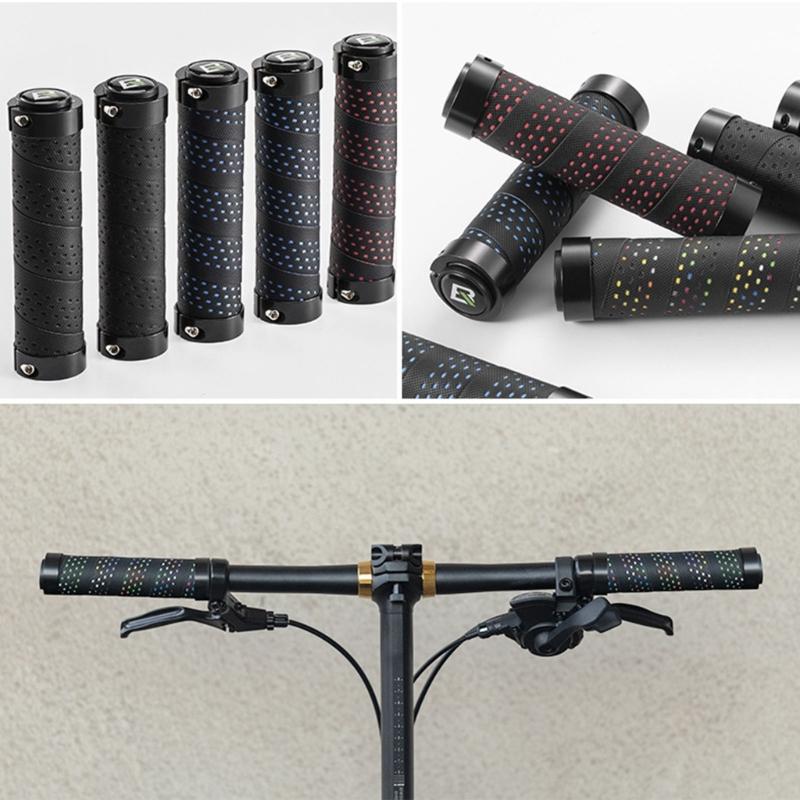 Comfortable NonSlip Bicycles Handlebar Grips Nonslip Cycling Handlebar Sleeve Bilateral Locks Bikes Handlebar Grips