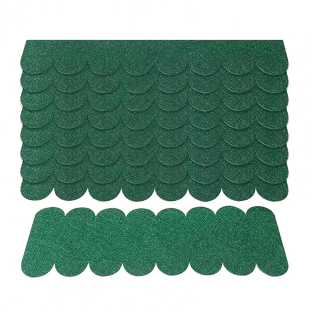 

21/32/53Pcs 5/11cm Roofing Felt Shingles Self-Adhesive Waterproof Cuttable Mini Roof Shingles Bird House Nesting Box Roof Felt