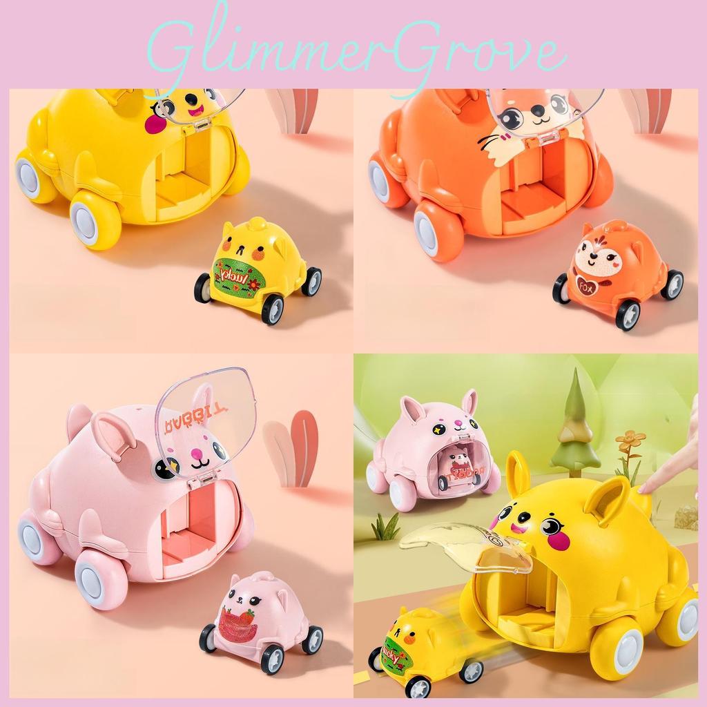 Animal Inertia Toy Car For Kids With Plastic Material And Interactive Play