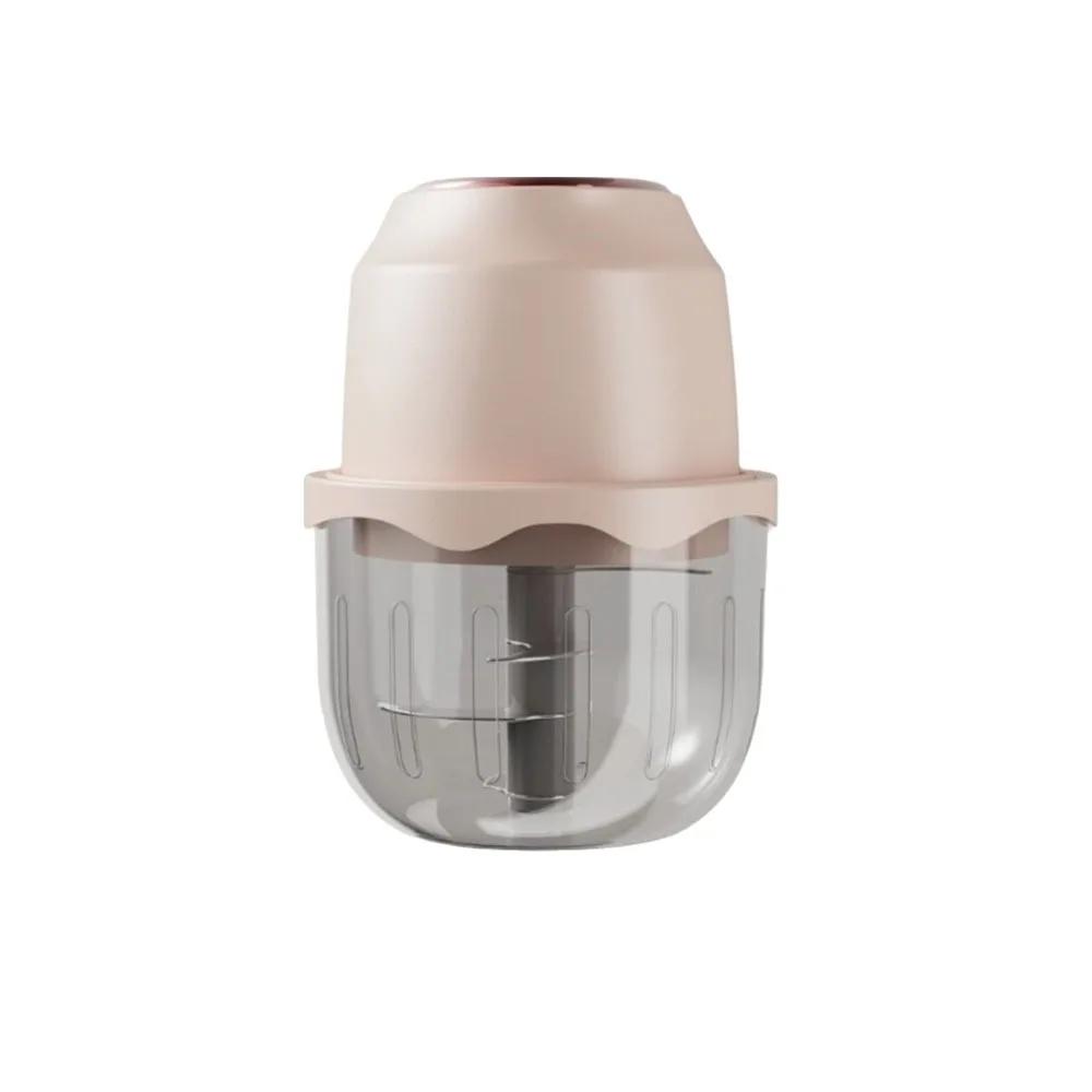

Portable Mini Food Maker Multi-Function Wireless Meat Grinder Rechargeable Vegetable Ginger Grinder Kitchen Tools рожевий