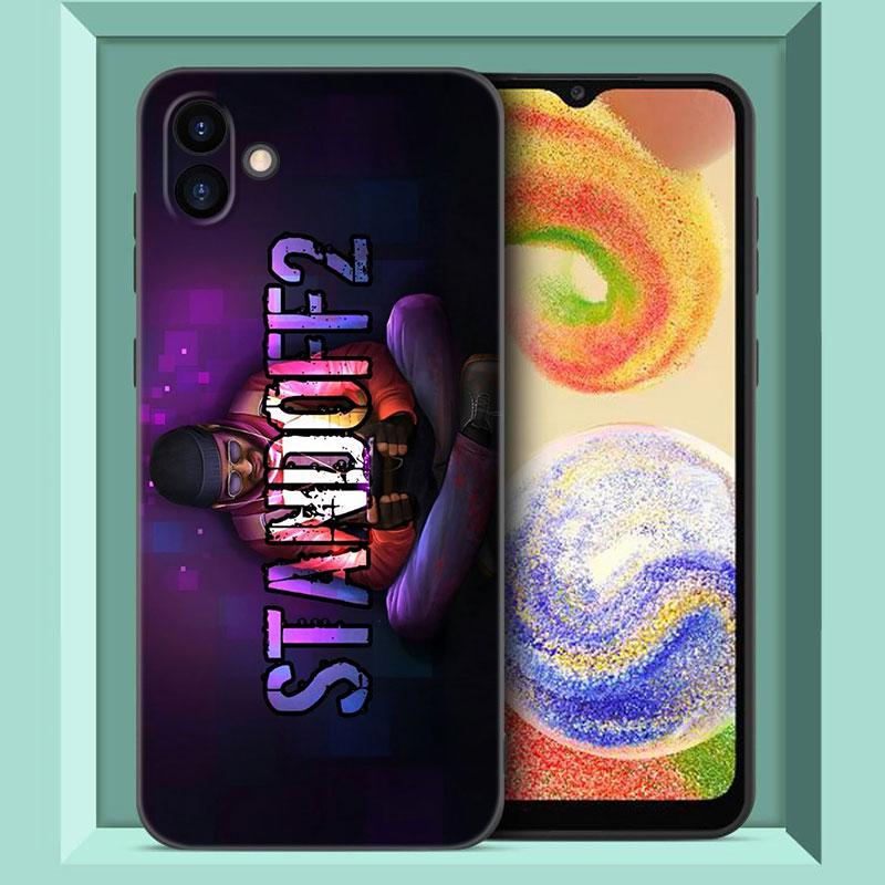 

Чохол для телефону Hot Game STANDOFF-2 для Samsung Galaxy A01 A03 Core A04 E A02 A05 A10 A20 A21 A30 A50 S A6 A8 + A7 2018 чорна кришка Samsung A01 Core