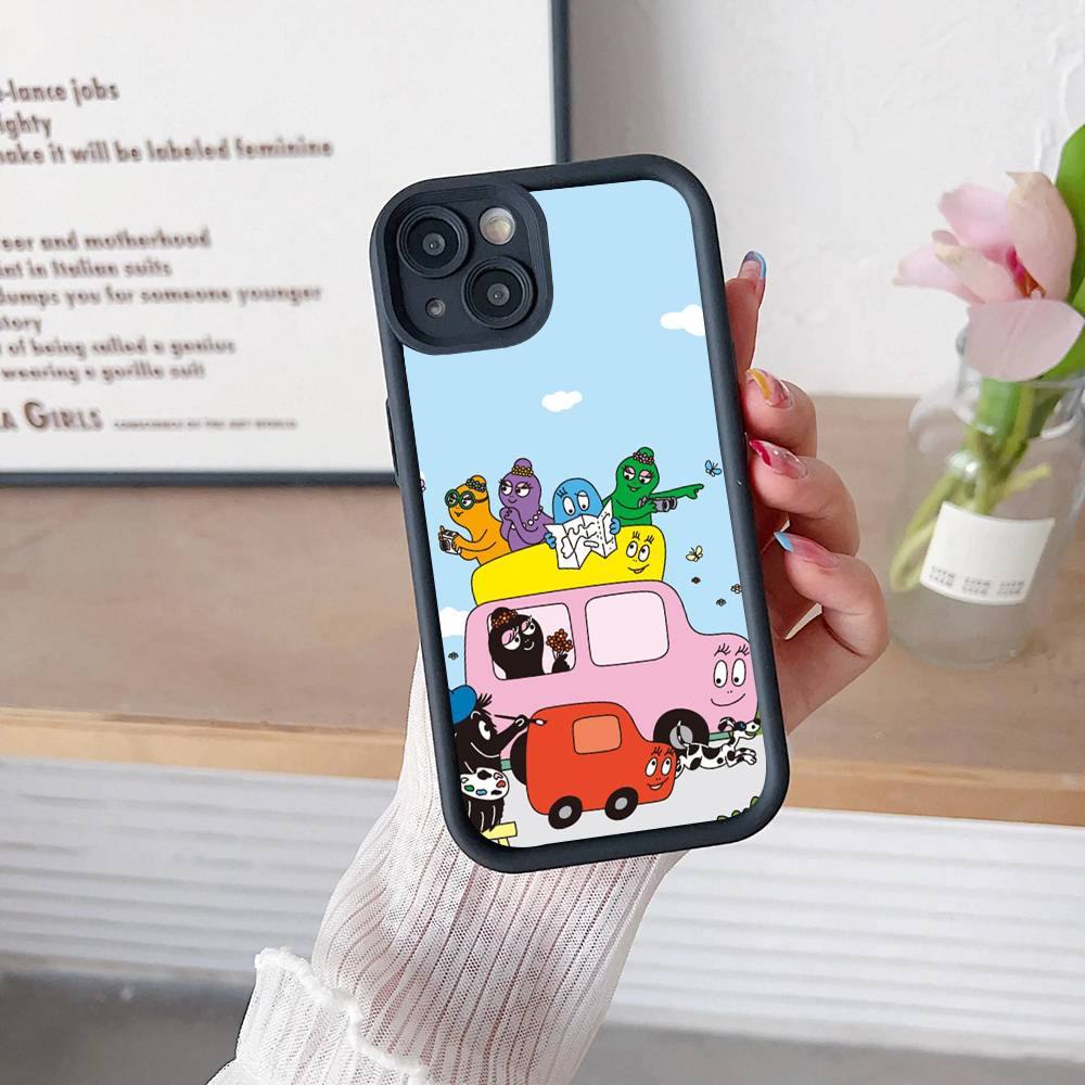 Cute Cartoon Barbapapa For iPhone 17 16 15 14 13 12 11 Pro Max Plus Phone Case Covers