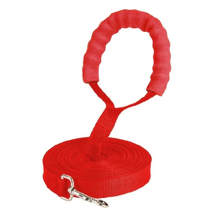 

Strong Dog Leash Durable Rope Comfortable Padded Handle for Outdoor Walking красный