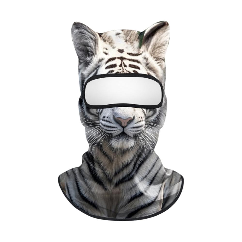 3D Animal Balaclava Mask Sun Protection Windproof Full Face Mask Ice Silk Lifelike Cooling Neck Gaiter Cycling/Party/Outdoor