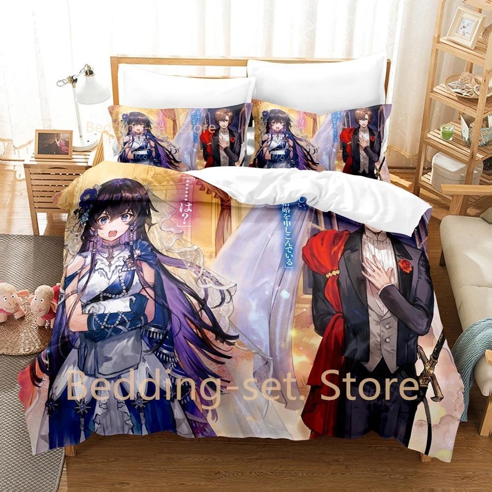 Unnamed Memory Bedding Set Single Twin Full Queen King Size Bed Set Adult Kid Bedroom Duvetcover Sets 3D Anime Bed Sheet Set
