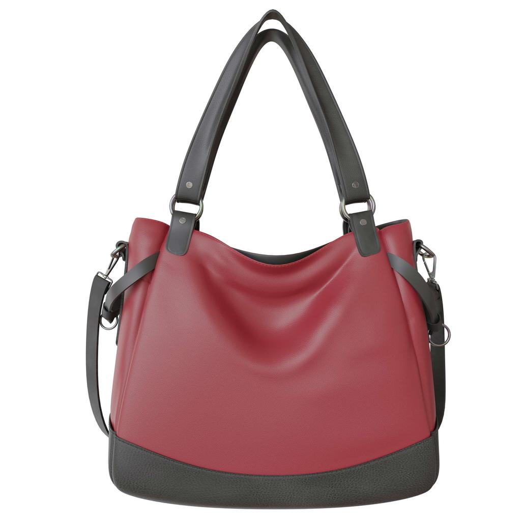 Damen Vegane Shopper Tasche Hobo Bag Umhänge Tasche