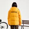 Skechers Diamond Series Hooded Pocket Short Solid Color Down Jacket Unisex Jacket Cadmium-Yellow L424U278B-00H4