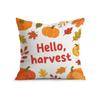 Home Decor Hello Pumpkin & Harvest Fall Pillows Pattern Cushion Cover Suitable For Sofa Bedroom Car Pillow Cover