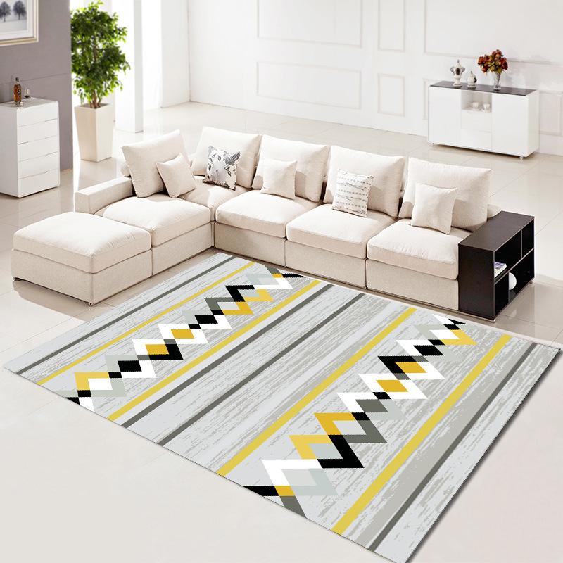 Geometrischer Schlafzimmerraum Vollteppich Schmutzabweisend Büro Couchtisch Teppich Zuhause Wohnzimmer Teppich