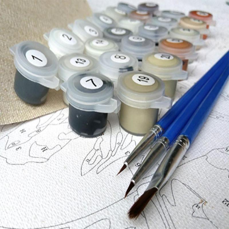 DIY Painting By Numbers Digital Oljemaling Kunst Male Hobbyer