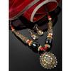 Fashion Latest Stylish Traditional Tibetan Pendant Necklace Jewellery Set for Women