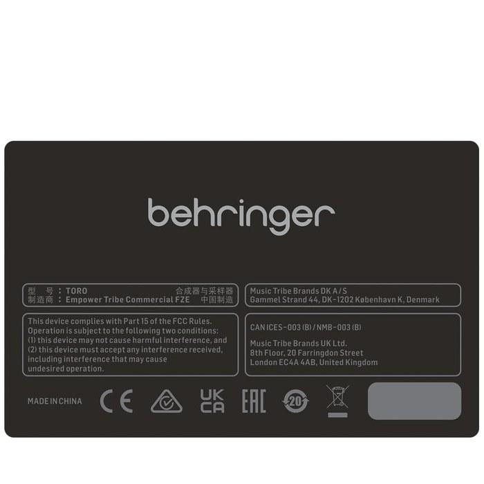 Behringer Analog Bass Synthesizer Eurorack MIDI/USB MIDI TORO