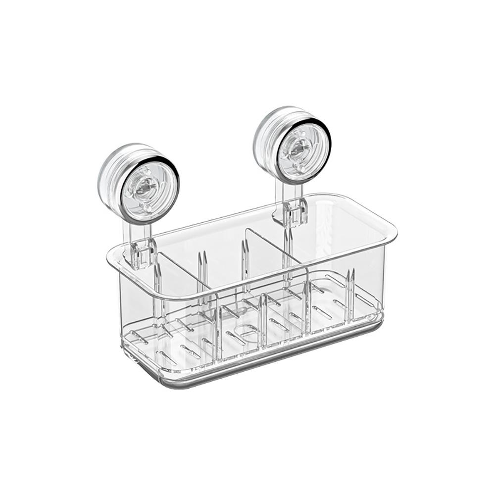 Bathroom Shelf Cosmetics Storage Rack Suction Cup Non Perforated Wall Mounted Storage Box Household Storage