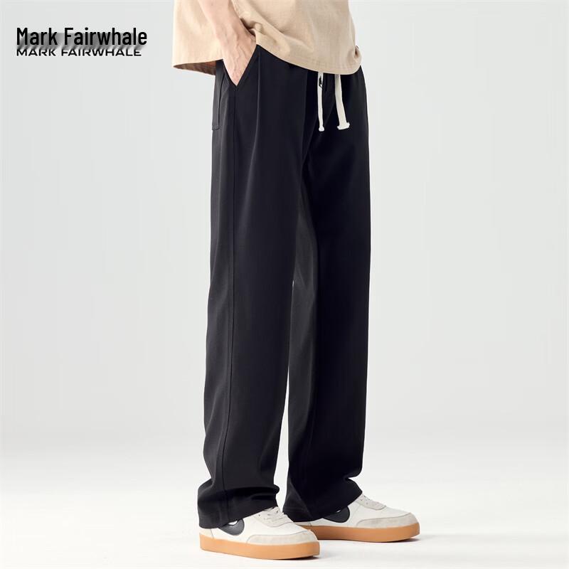 MARK FAIRWHALE Men's Summer Loose Straight Leg Casual Pants