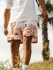 Trendy Brand Men's Quick-Dry Mesh Shorts - American Summer Style for Outdoor Sports & Beach