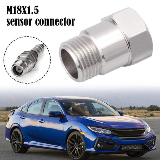 M18x1.5 O2 Sensor Spacer Extension 32mm Oxygen Sensor Adapter with Nickel Plated Anti-Fouler Universal Automotive Exhaust Accessories