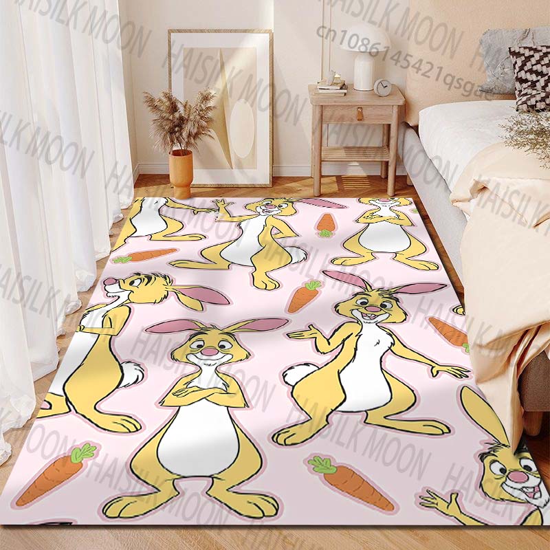 Multiple Sizes Disney Princess Pets Print Carpet for Living Room Bedroom Kid's Room Home Decor Area Rug Sofa Cloakroom Play Mat
