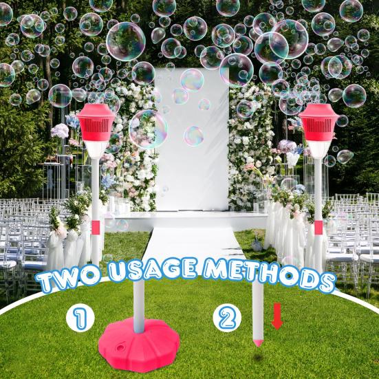 Kids Bubble Machine with LED Lights Easy To Use Rechargeable Outdoor Automatic Bubbles Blower Maker Machine