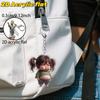 Schlüsselanhänger Acryl 2D Flach Bastelanhänger Wütendes Mädchen Stil Schlüsselanhänger Anhänger Kratzfest Tasche Hängendes Ornament Rucksack Zubehör