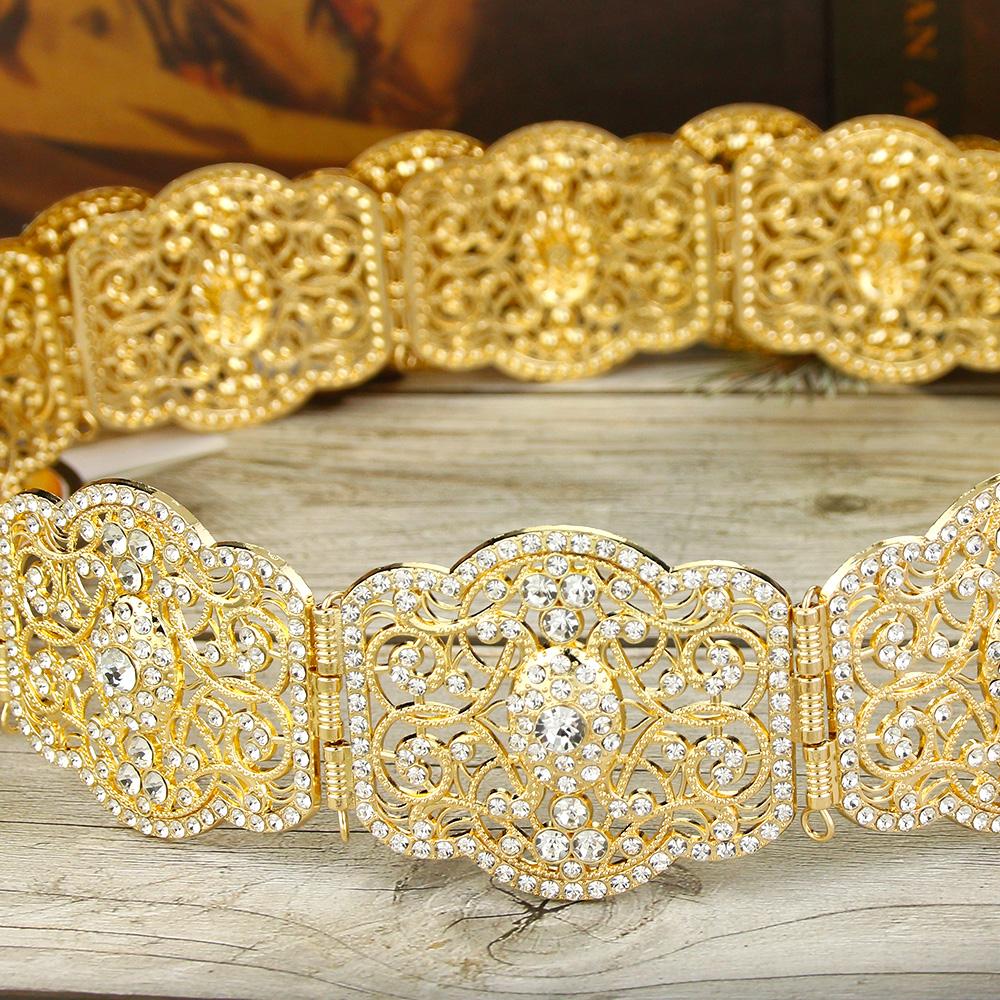 Chic Crystal Women Belt Wedding Dress Waist Chain Belt Bride Jewelry Hollow Jewelry