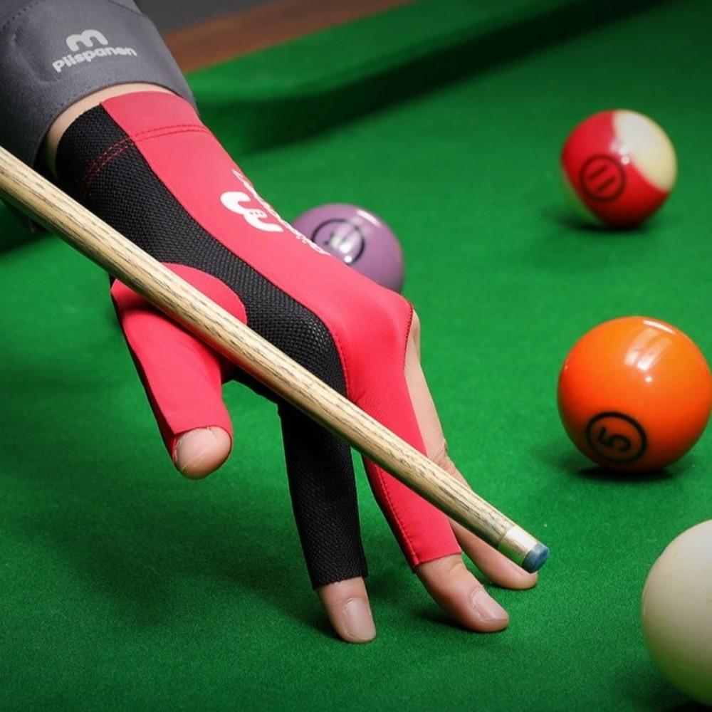 1Pcs Anti-slip Snooker Glove Three Fingers Training Glove New Billiard Glove  Fitness Accessories