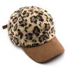 New Autumn Winter Retro Leopard Print Baseball Cap Lining Windproof Adjustable Head Hat Cold-Resistant Men Women Baseball Caps