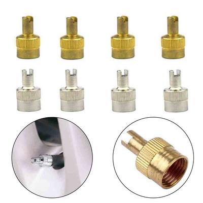 Tyre Valve Cap Accessories Car Copper Parts Silver