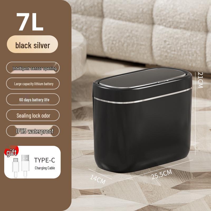 2025 Smart Sensor Trash Can for Home – Automatic Induction Bin for Bathroom & Living Room