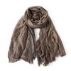 Elegante Sciarpa Retrò in Cotone e Lino Tie-Dye: Scaldacollo Caldo Unisex per Autunno/Inverno