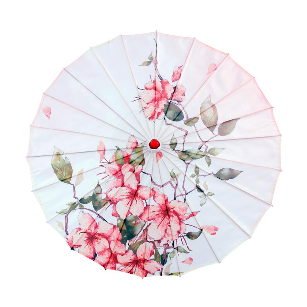 Chinese Bamboo Silk Umbrella Classic Dance Parasol Bamboo Silk Umbrella for Costumes and Party Marvelous Decoration