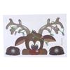 Cute Cartoon Santa Claus Elk Snowflake Window Stickers Static Decal Merry Christmas Party Scene Decor Supplies