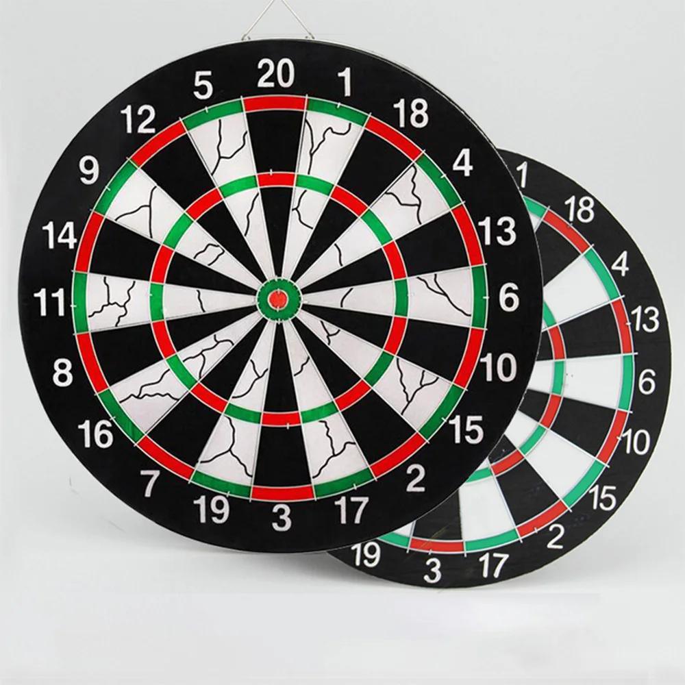 17/15 Inch Dart Board Professional Set Double-Sided Dart Board Mounting Set for Bar Office Home Club