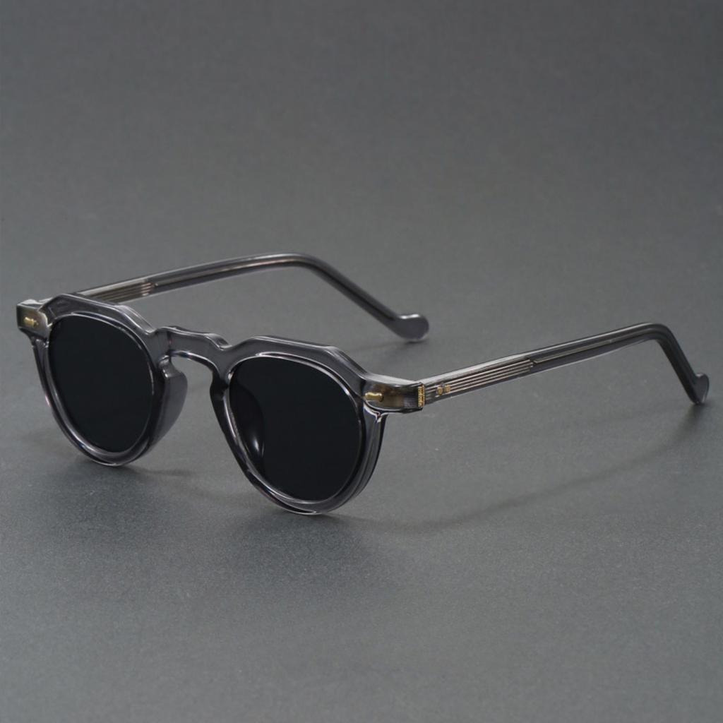 New Retro Round Small Frame Sunglasses Personalized High-end Men and Women's Glasses Stylish Trend Anti-ultraviolet Sunglasses Quality