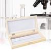 Biology Glass Prepared Microscope Slides Specimens Wooden Slide Storage Box Case Microscope Slide Box Prepared Slide Box