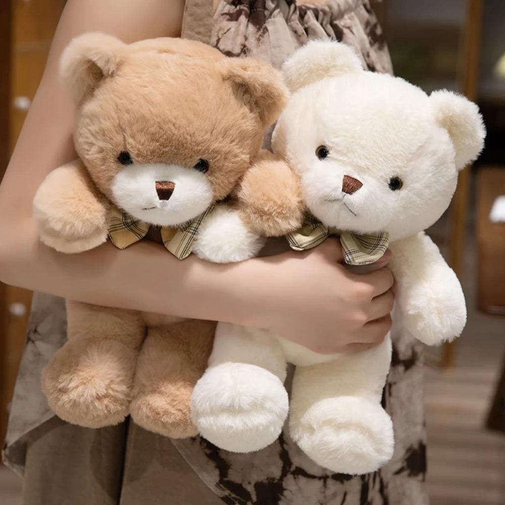 30CM Hug Bear Doll Super Soft Pillow Teddy Bear Cute Bear Doll Plush Toy  Home Living Room Bedroom