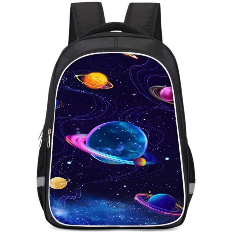 Large Capacity Lightweight 3d Backpack For Kids Oxford Cloth Unisex School Bag