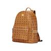 MCM Stark Nappa Leather Trim Backpack Unisex Brown Cognac MMKAAVE09CO001