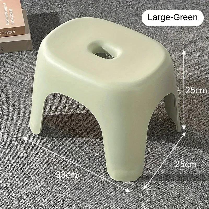 Plastic Small Stool Stackable Thick Stool Household Plastic Multifunctional Portable Bathroom Stool