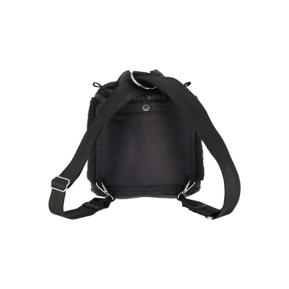 Lesportsac Black Sherpa Mini Backpack [1275.C495]