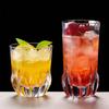 Diamond Shaped Wine Glass 320ml/350ml Creative Relief Whiskey Glass Transparent Thickened Champagne Cup Exquisite Cocktail Glass