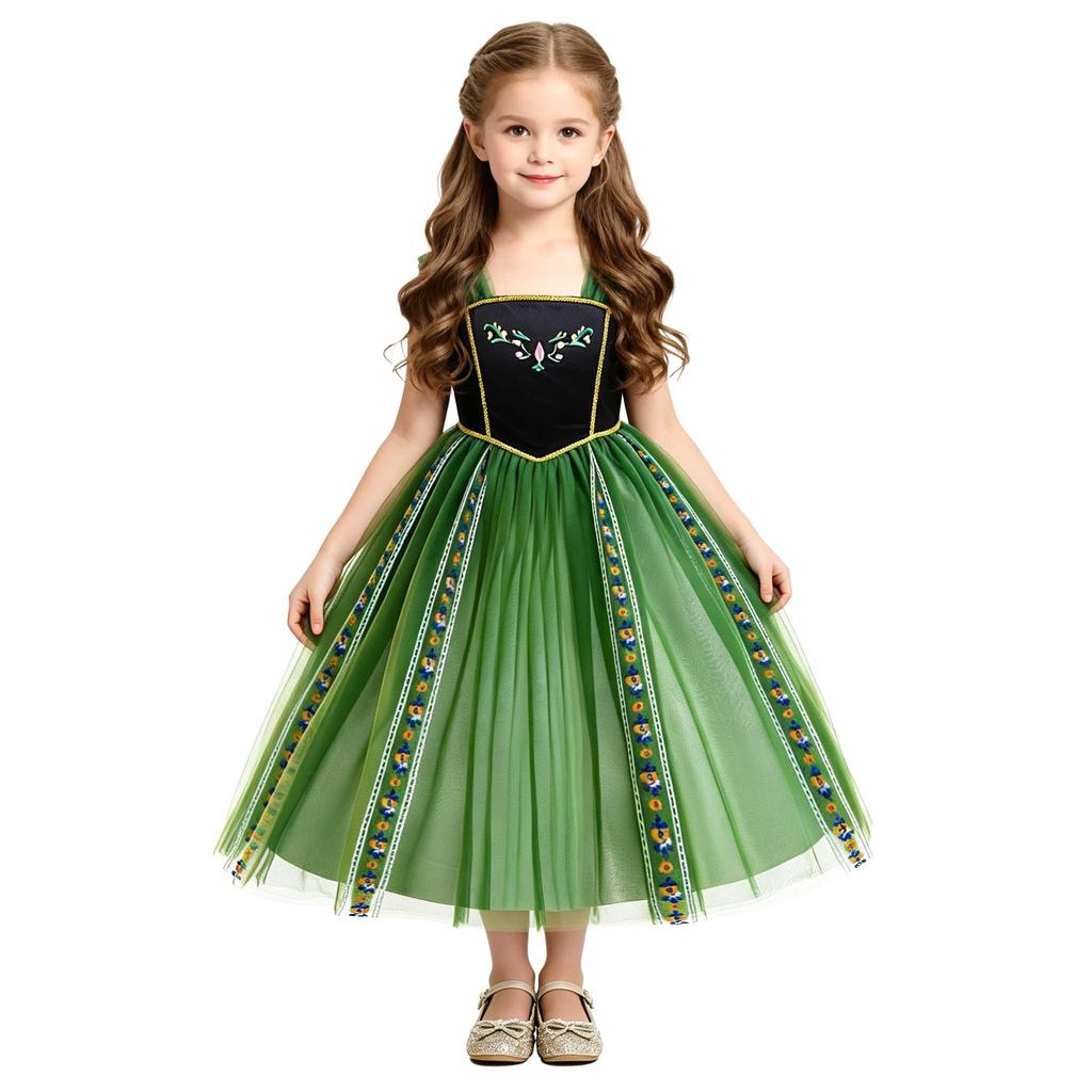 Cross-border foreign trade Anna ANAN princess dress Frozen dress Anna princess dress dress performance dress NN85