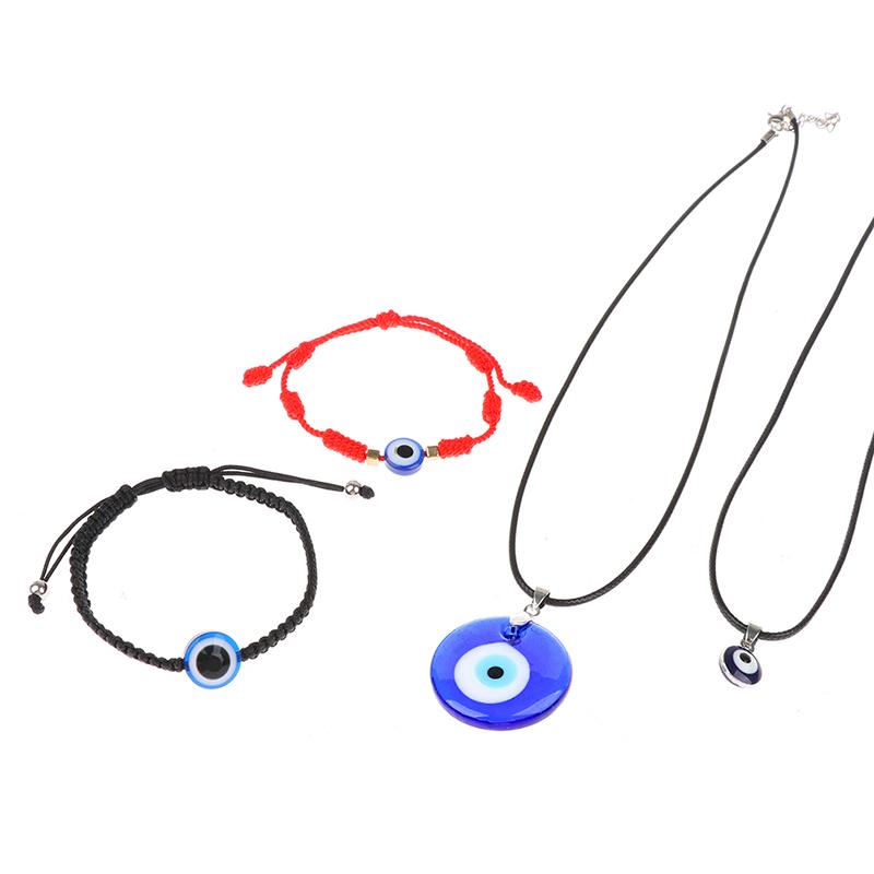 Blue Glass 3cm Evil Eye Pendants Necklace Bracelet Lucky Necklace Choker Jewelry