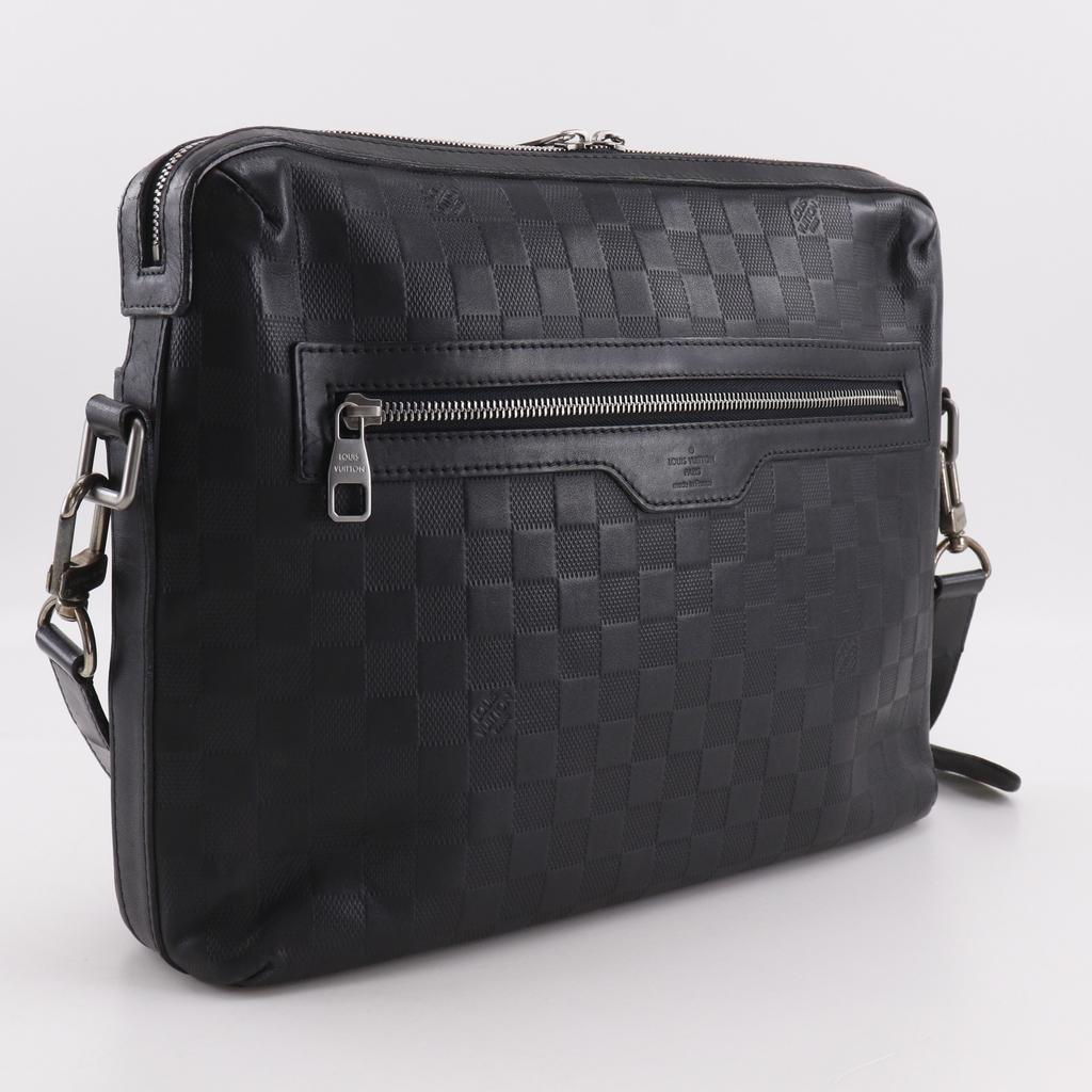 Louis Vuitton Calypso MM Shoulder Bag N41201 Onyx Black Damier Anfini Mens Used