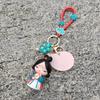 Bag Hanging Chinese Style Keychain Silicone Rubber Car Key Ring Cartoon Dolls Pendant  Girls