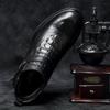 New High Quality Genuine Leather Mens Boots Luxury Men Casual Shoes Fashion Plush Ankle Boots For Men Winter Man Shoes With Fur