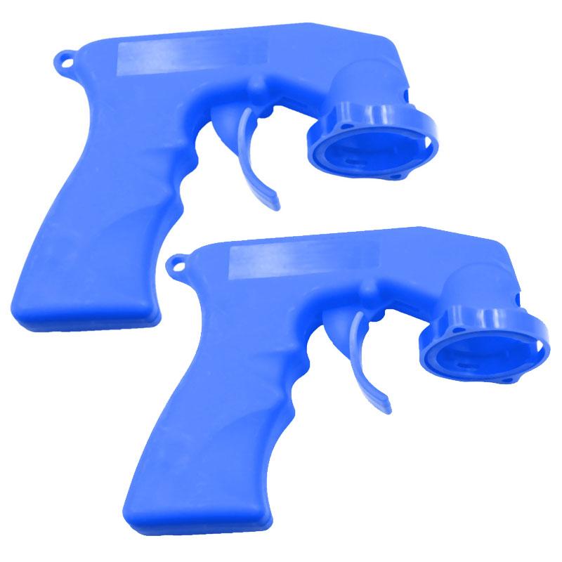 2/1Pcs Spray Adaptor Paint Care Aerosol Spray Gun Handle with Full Grip Trigger Locking Collar Car Maintenance Painting Tool Gun
